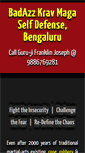 Mobile Screenshot of kravmagabangalore.in