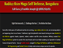 Tablet Screenshot of kravmagabangalore.in